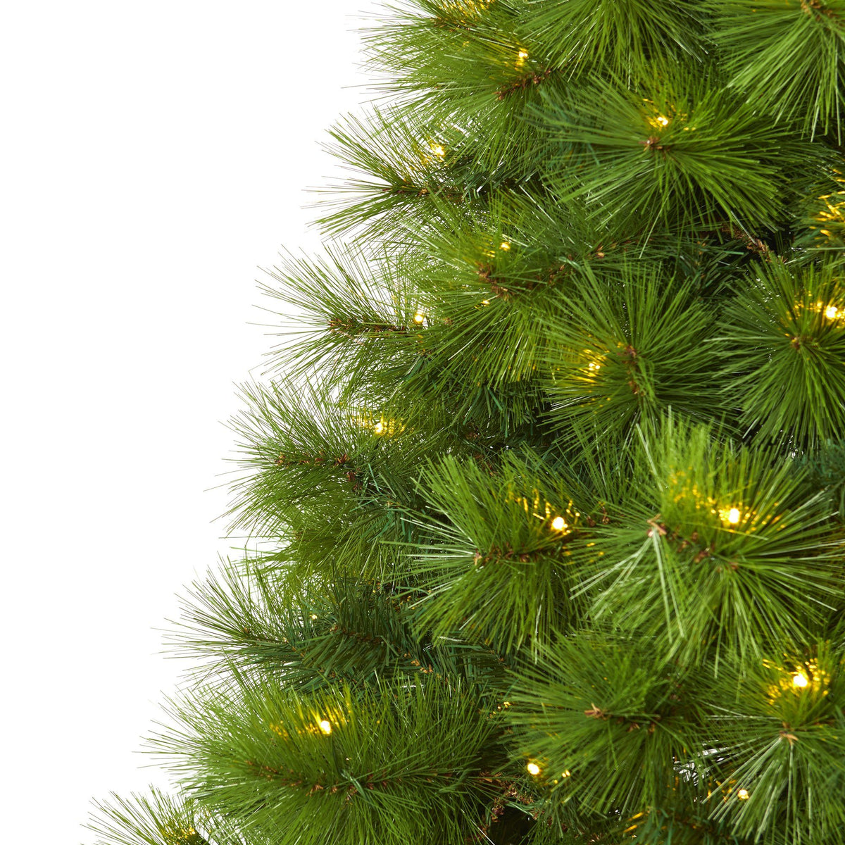 6’ Green Scotch Pine Artificial Christmas Tree with 300 Clear LED ...