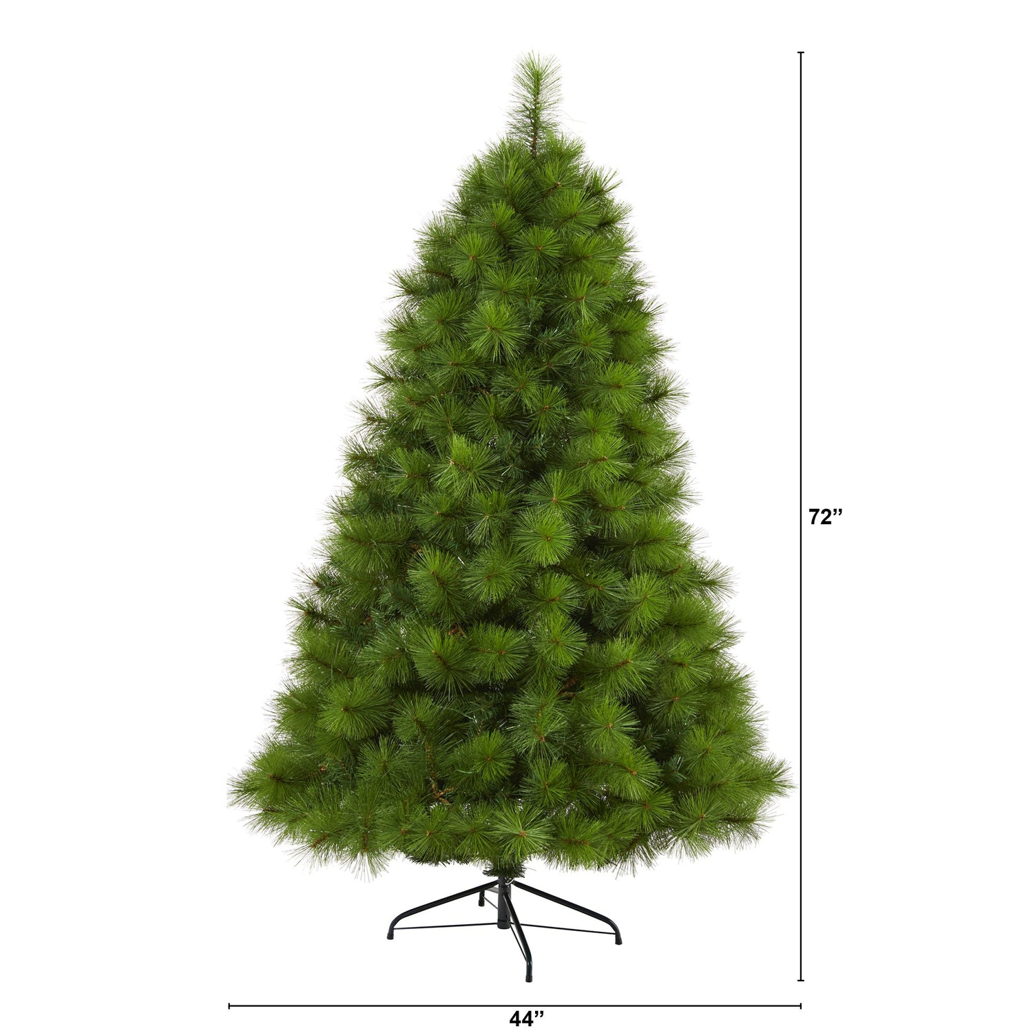 6’ Green Scotch Pine Artificial Christmas Tree with 300 Clear LED Lights