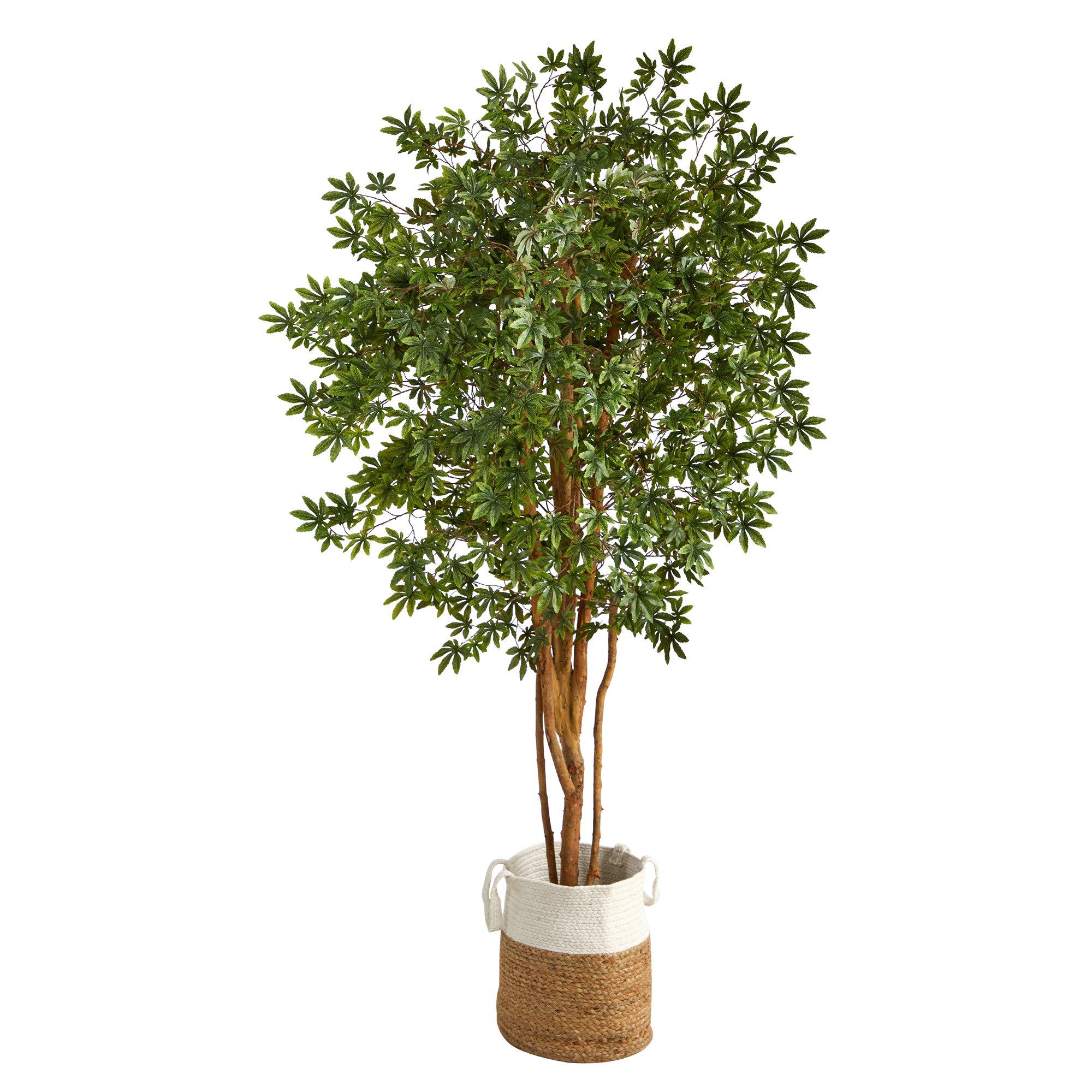 6’ Japanese Maple Artificial Tree in Handmade Natural Jute and Cotton ...