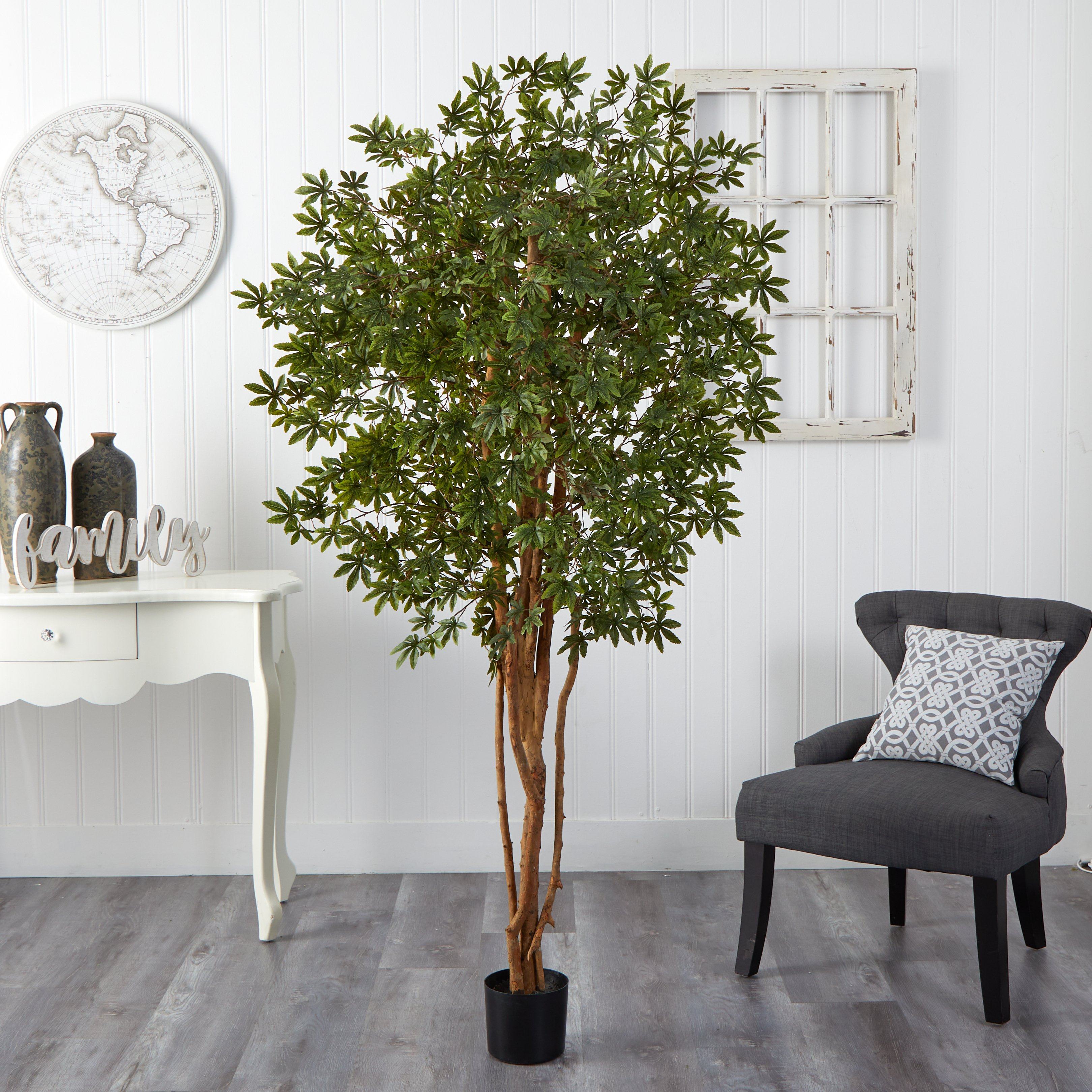 6' Japanese Maple Silk Tree | Nearly Natural
