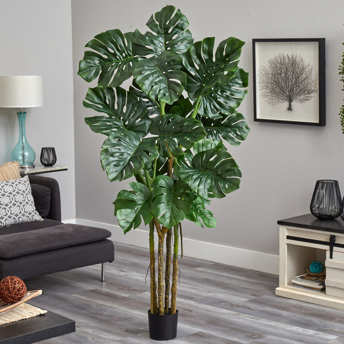 6' Monstera Tree Artificial | Nearly Natural