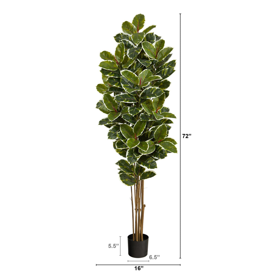 indoor tree plants home depot 6' Oak Artificial Tree UV Resistant (Indoor/Outdoor)