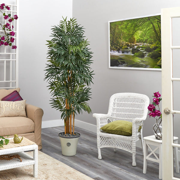 6’ Phoenix Artificial Palm tree in Decorative Planter