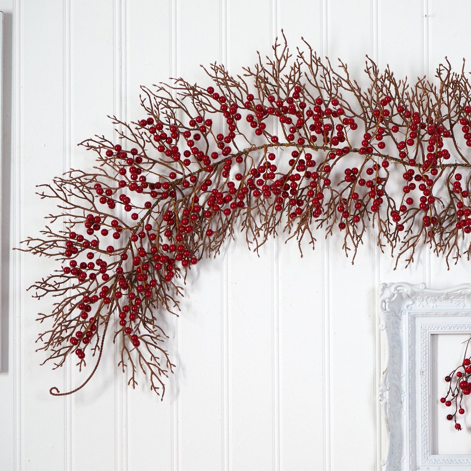 6' Red Berry Artificial Christmas Garland
