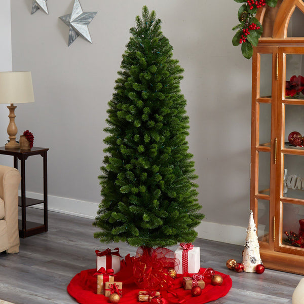 6’ Slim Virginia Spruce Artificial Christmas Tree