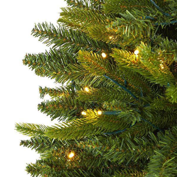 6' Sun Valley Fir Artificial Christmas Tree with 300 Clear LED Lights