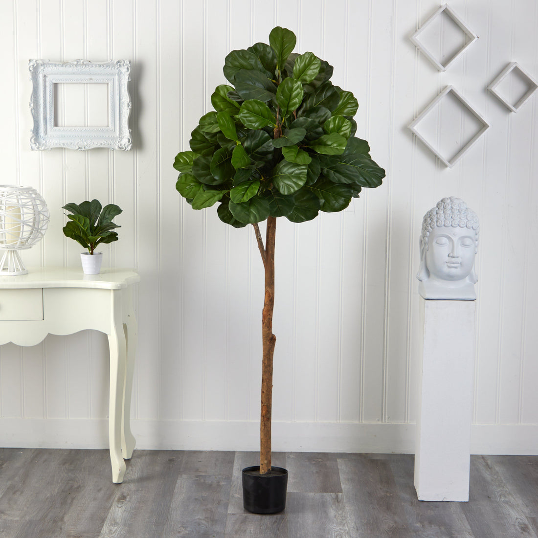 nearly natural 6 fiddle leaf fig tree 6’ Tall Fiddle Leaf Fig Artificial Tree