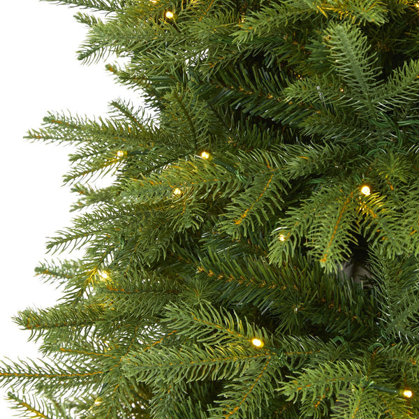 6’ Vancouver Fir “Natural Look” Artificial Christmas Tree with 350 Clear LED Lights and 1870 Bendable Branches