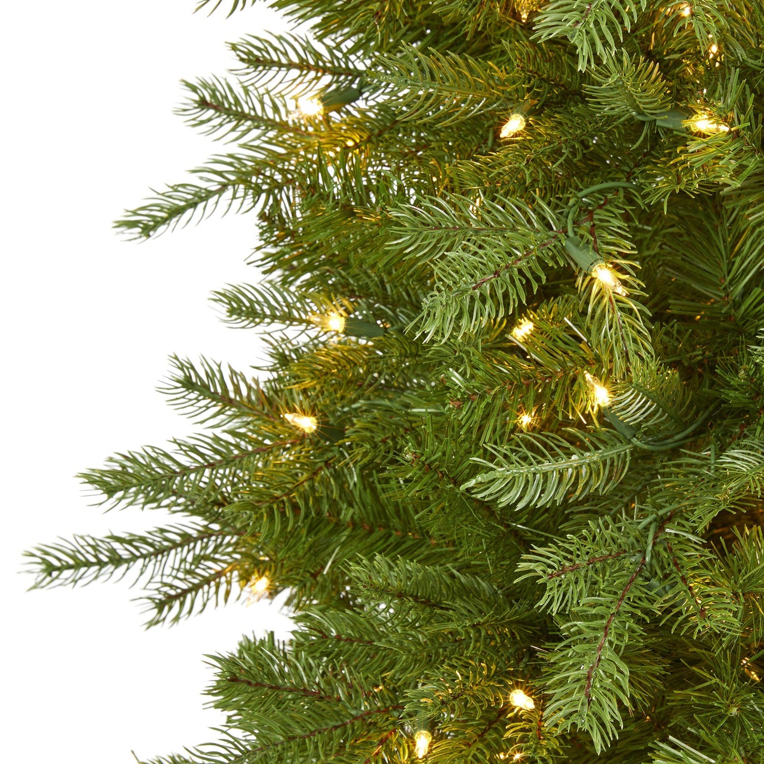 6' Vienna Fir Artificial Christmas Tree with 400 Warm White Lights and 843 Bendable Branches