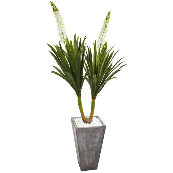6’ Yucca Artificial Plant in Cement Planter
