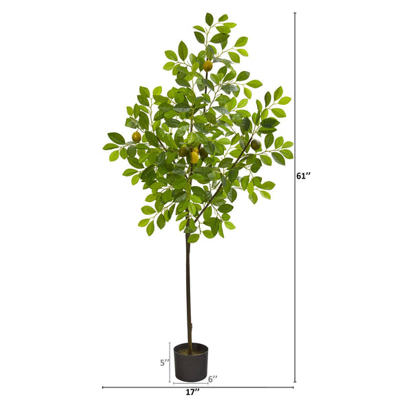 61” Lemon Artificial Tree | Nearly Natural