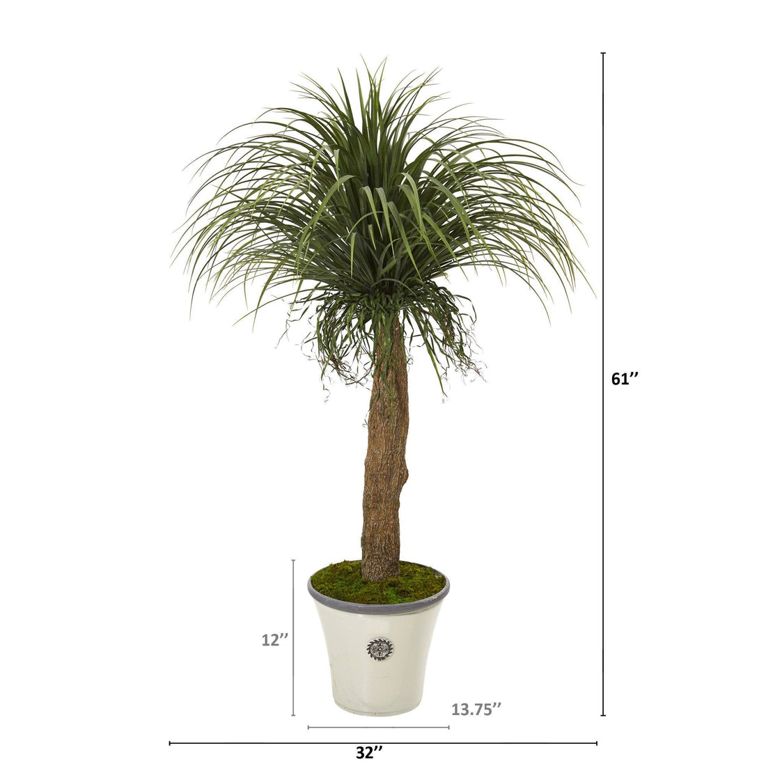 artificial ponytail palm for sale 61” Pony Tail Palm Artificial Plant in Decorative Planter
