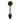 64” English Ivy Single Ball Artificial Topiary Tree in Black Planter (Indoor/Outdoor)