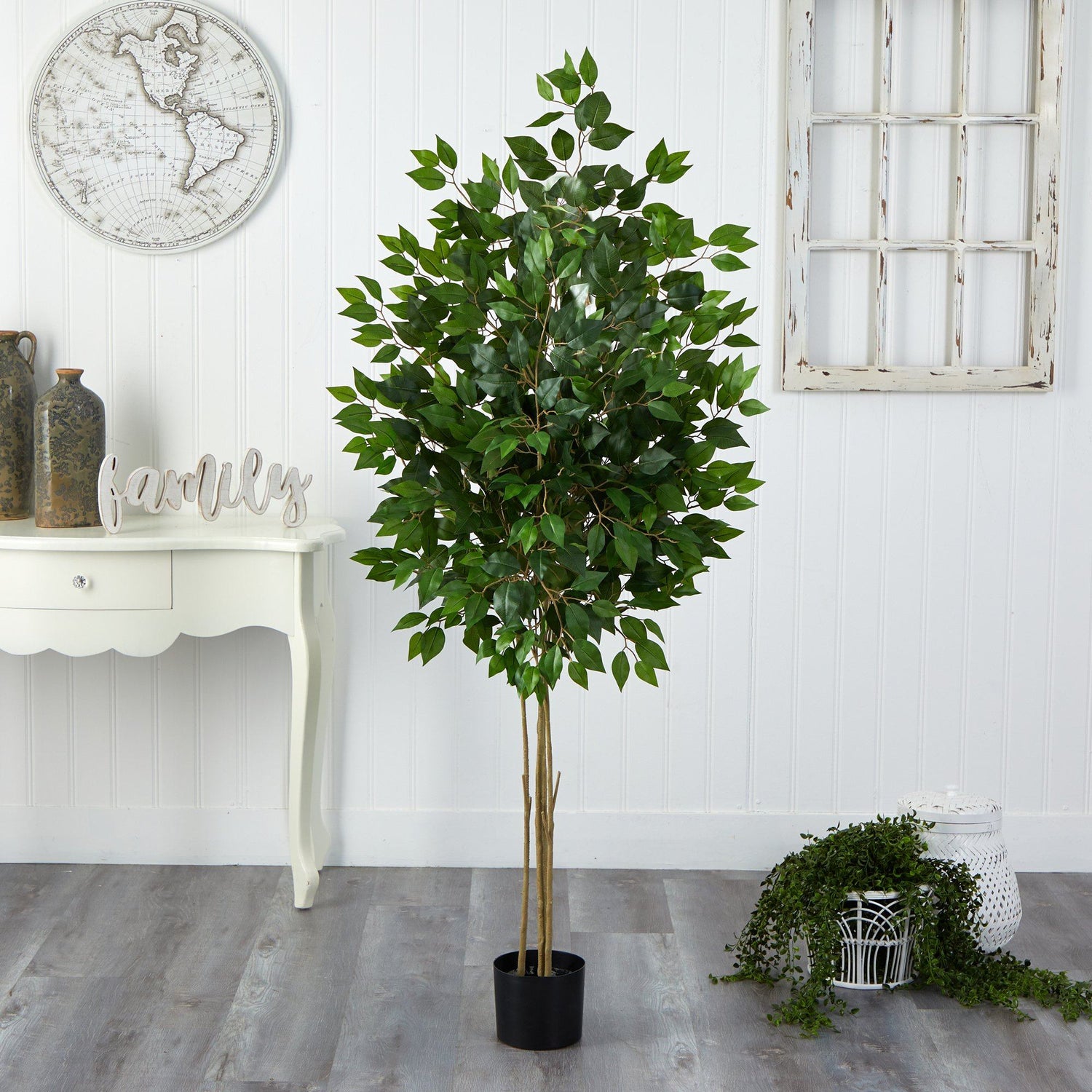 64” Ficus Artificial Tree UV Resistant (Indoor/Outdoor)