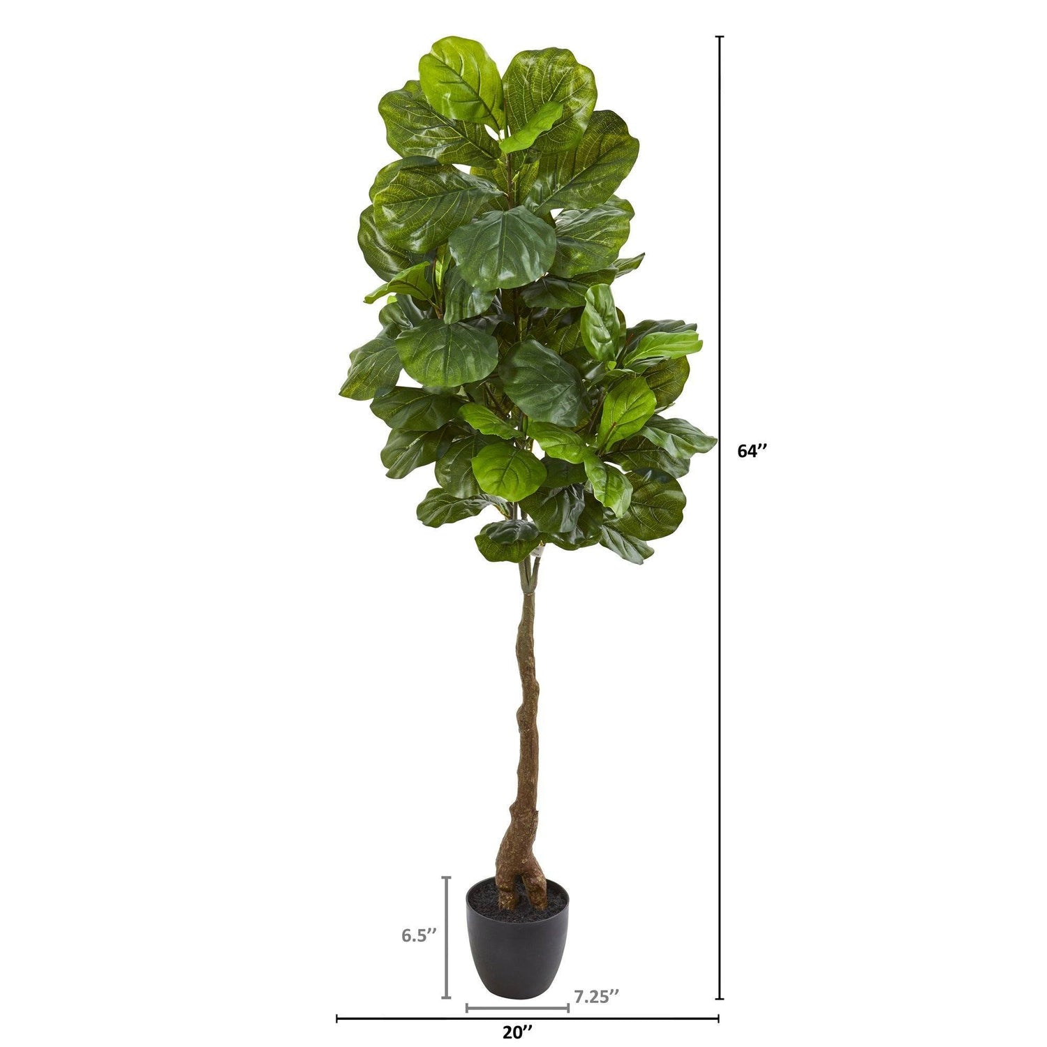 64” Fiddle Leaf Artificial Tree (Real Touch)