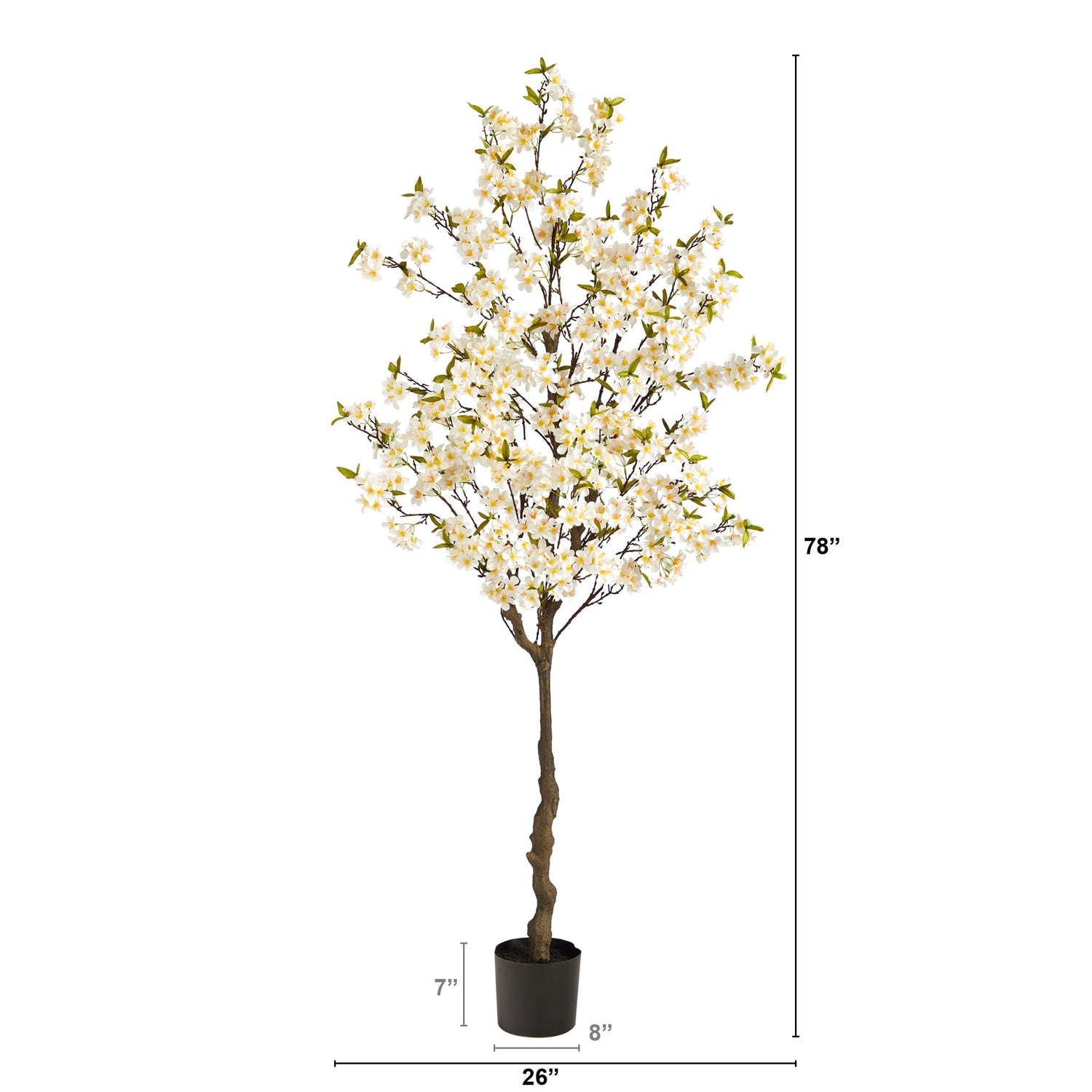 6.5’ Apple Flower Artificial Tree