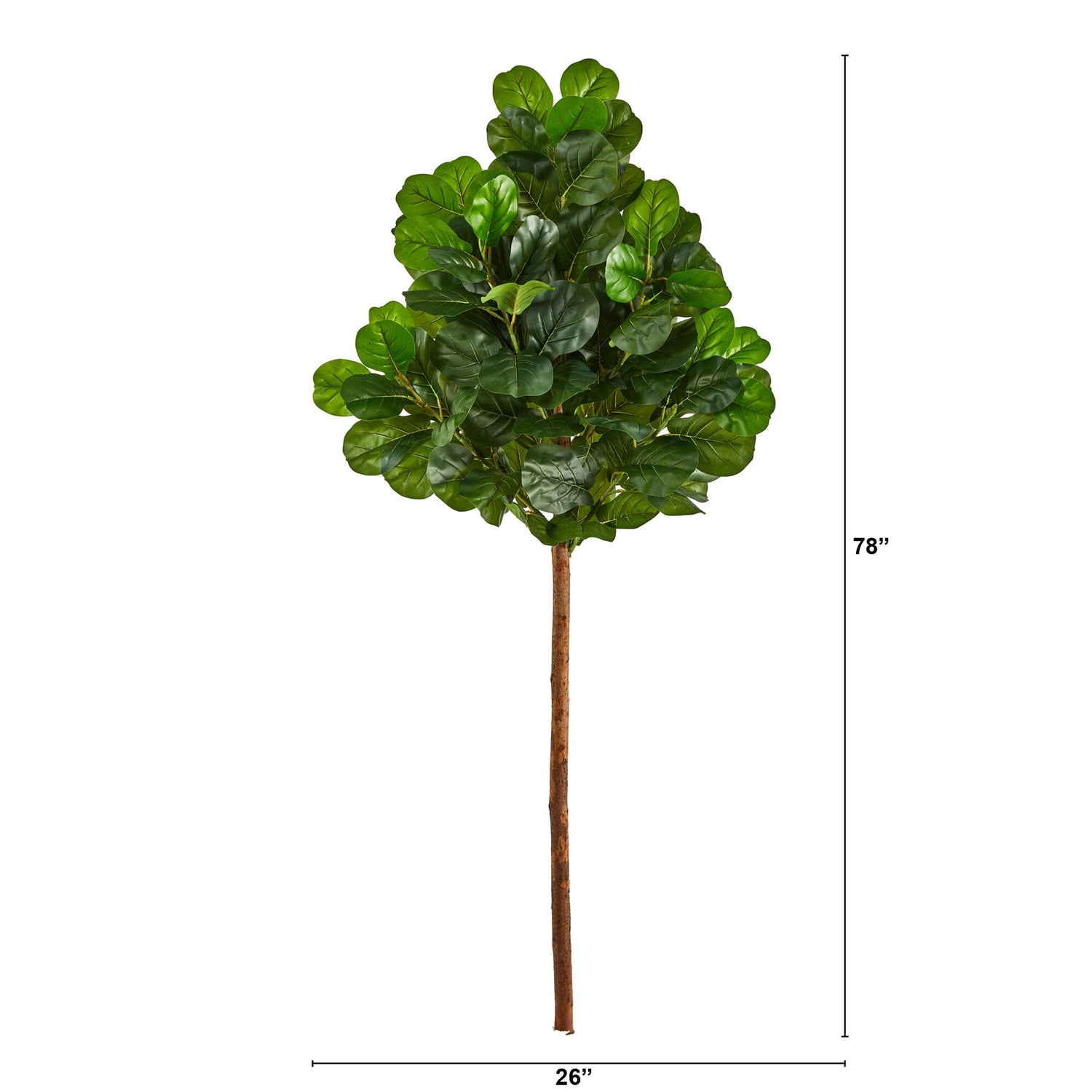6.5’ Artificial Fiddle Leaf Tree (No Pot)