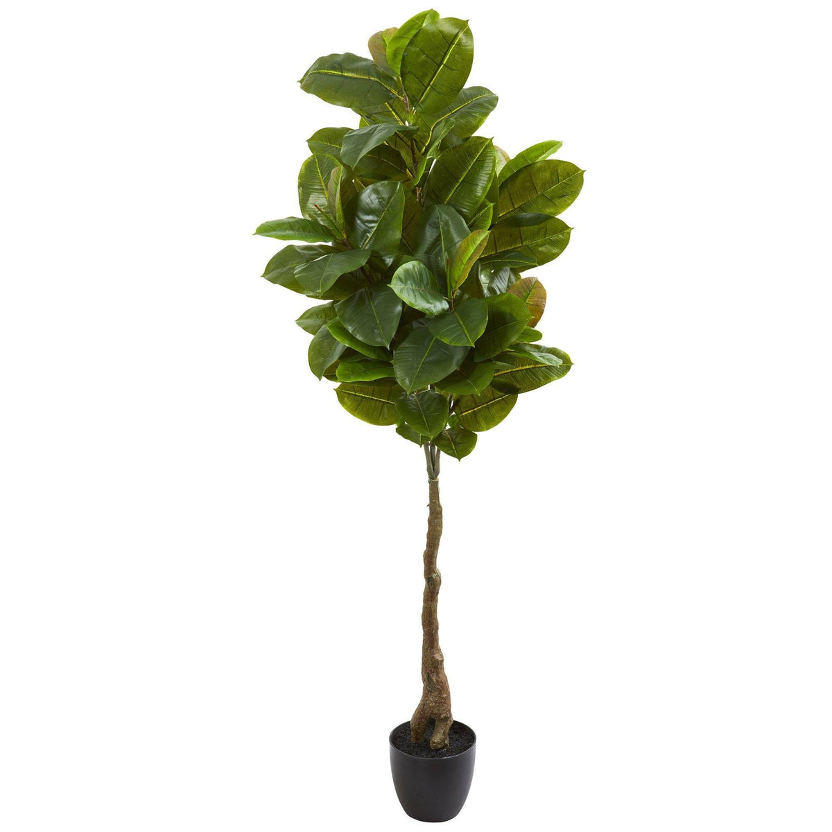buy rubber tree Nearly Natural 65 in. Artificial Rubber Leaf Tree, Real Touch