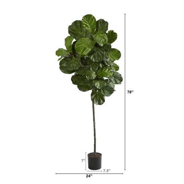 6.5’ Fiddle Leaf Artificial Tree