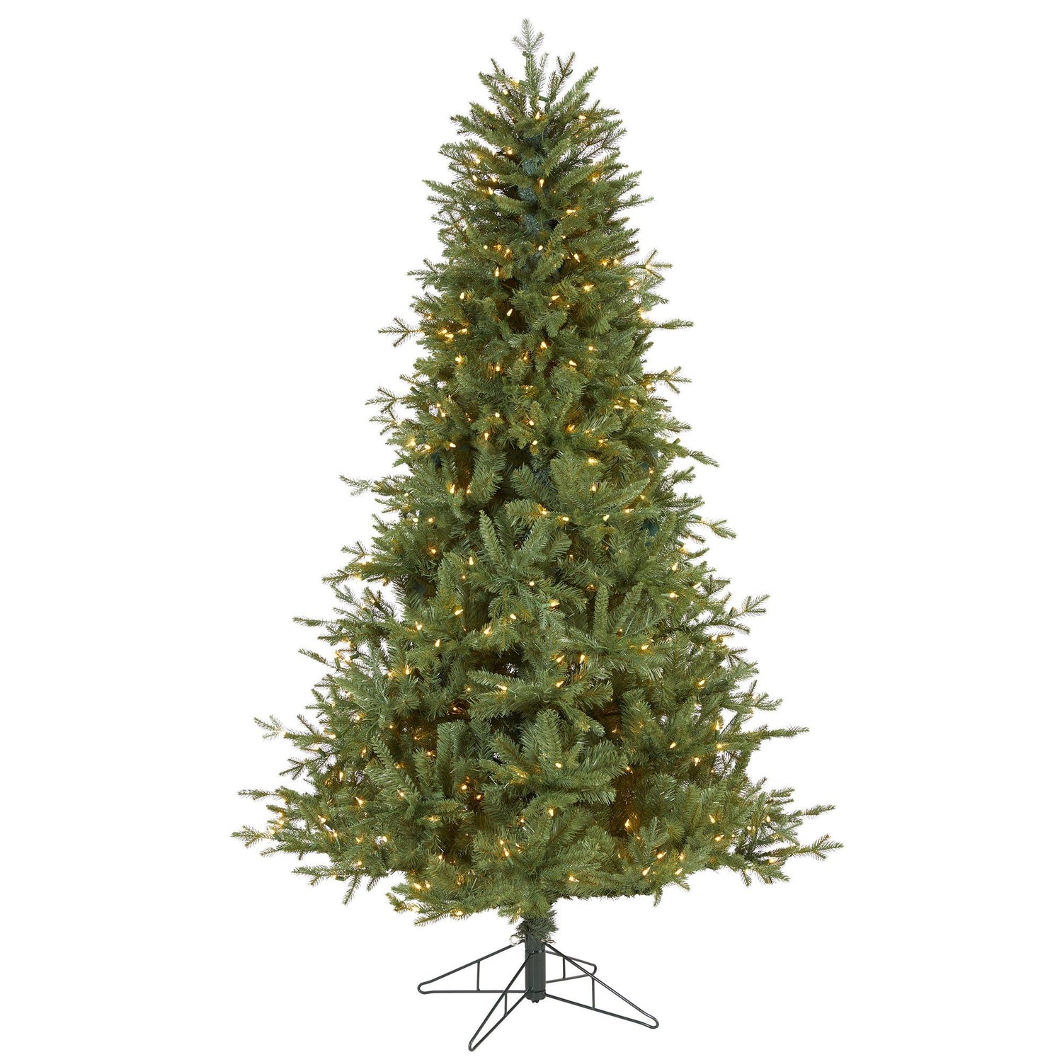 6.5' New Hampshire Spruce Artificial Christmas Tree with 500 Warm White Lights and 1074 Bendable Branches