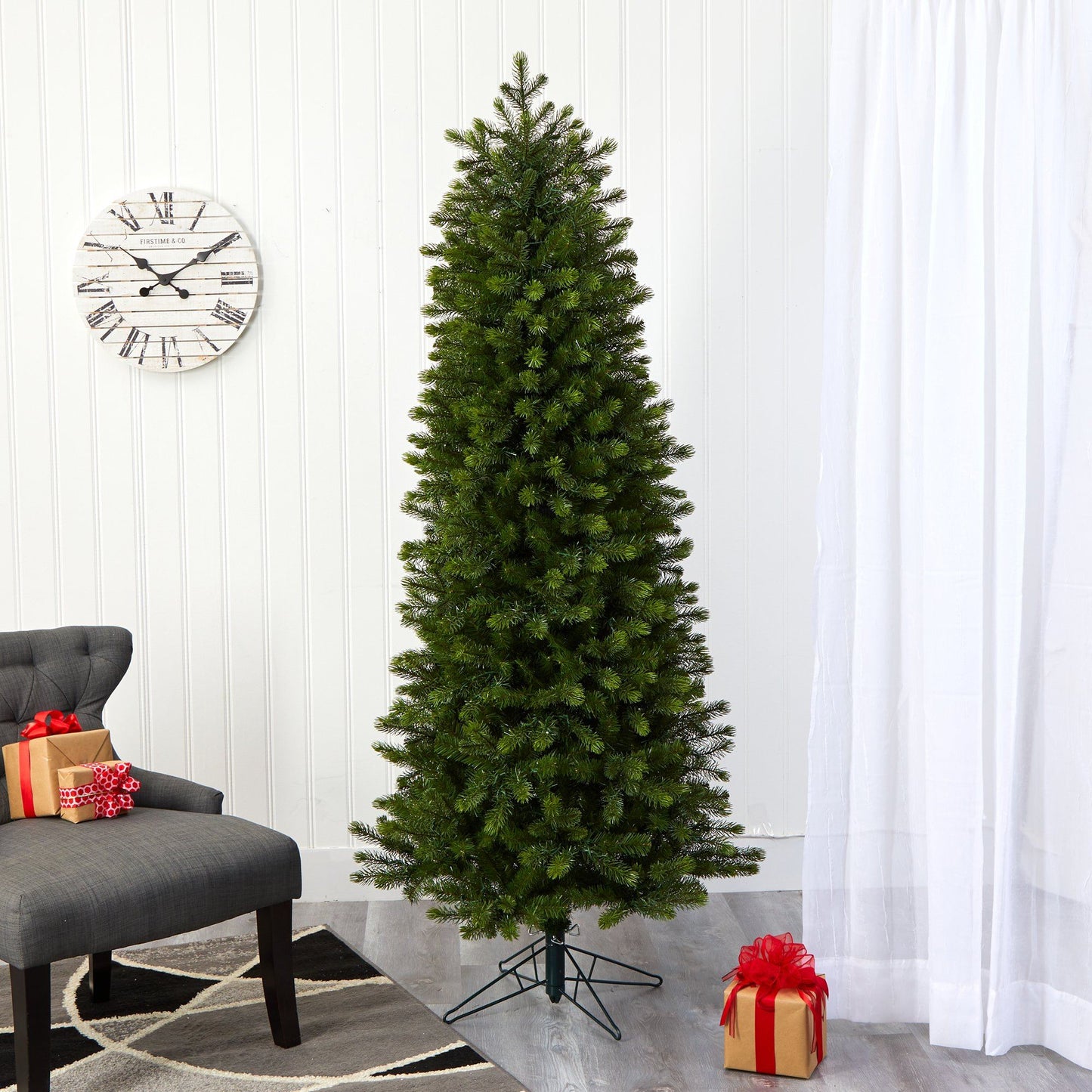 White Spruce Artificial Christmas Tree With 450 Lights main image 1