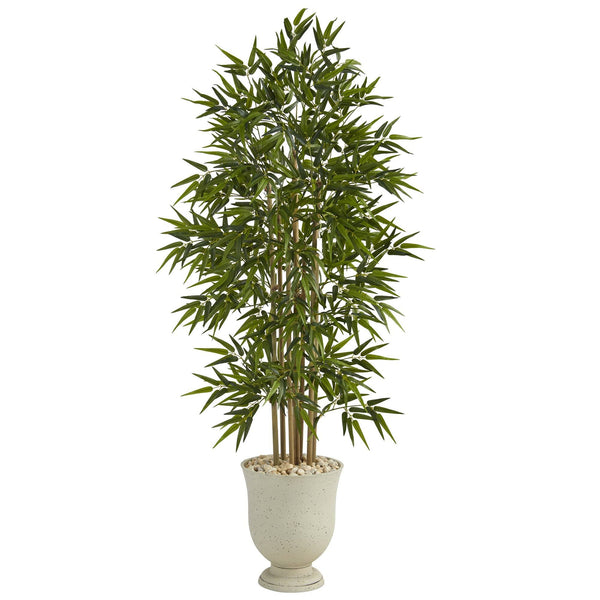 68” Bamboo Artificial Tree in Decorative Urn