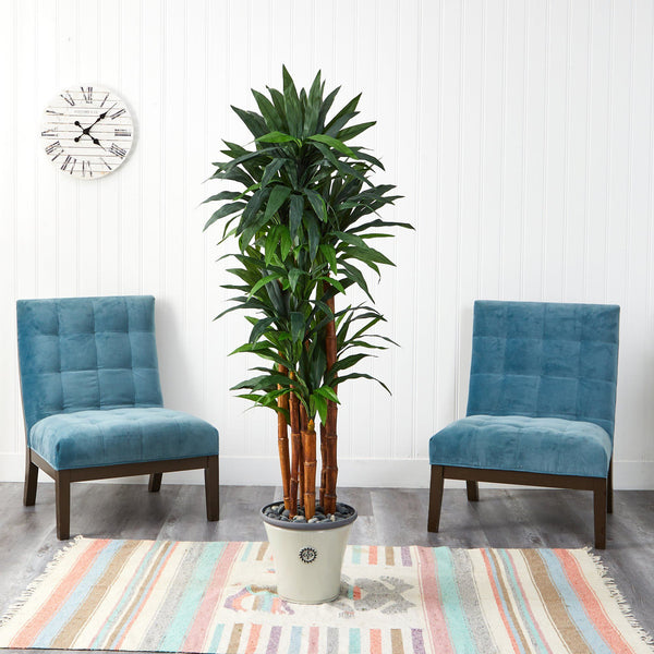 69” Dracaena Artificial Tree in Decorative Planter