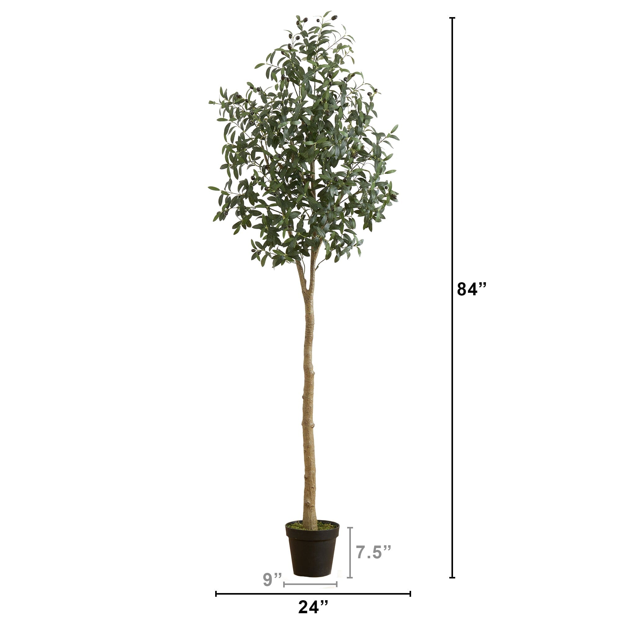 7' Artificial Olive Tree | Nearly Natural