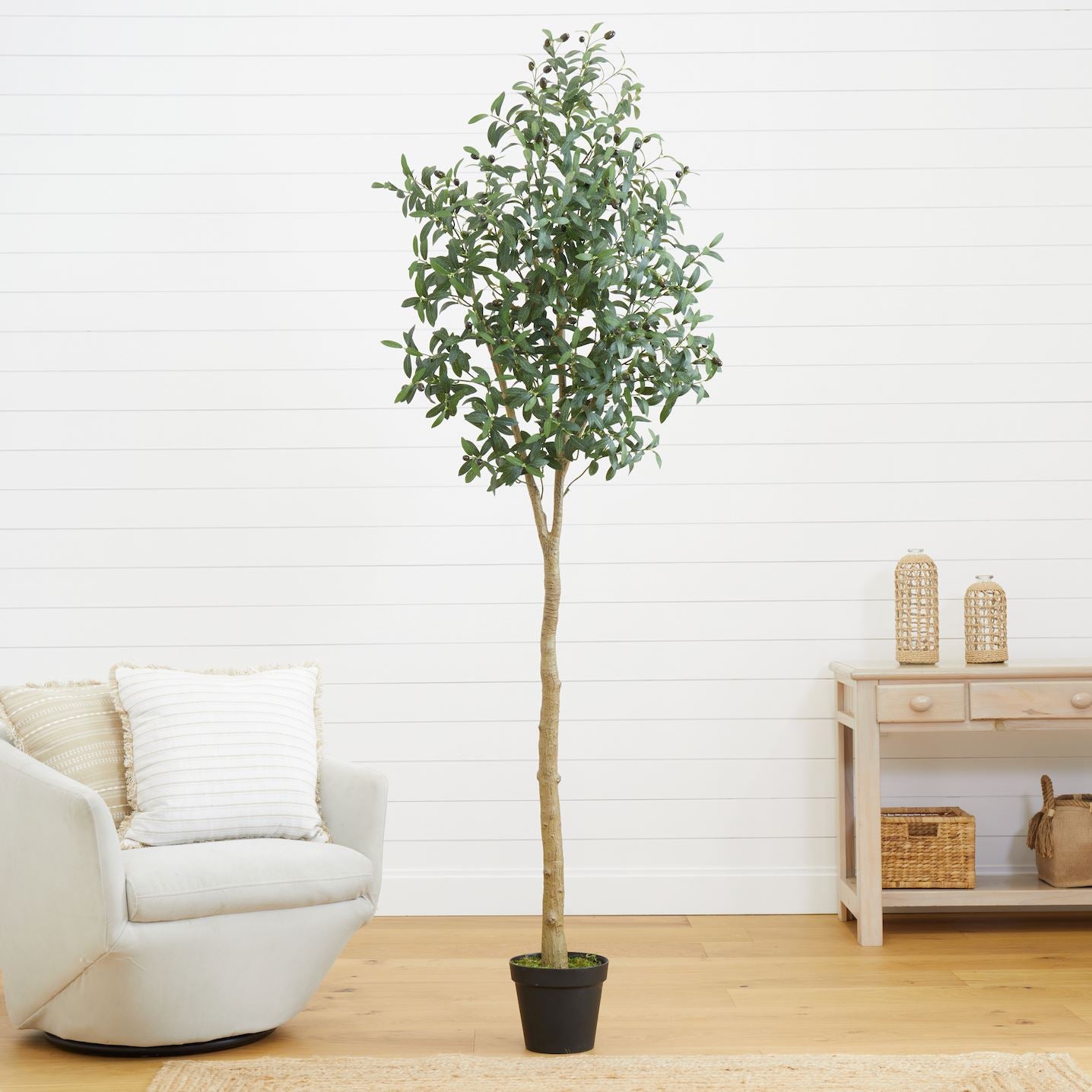 7' Artificial Olive Tree | Nearly Natural