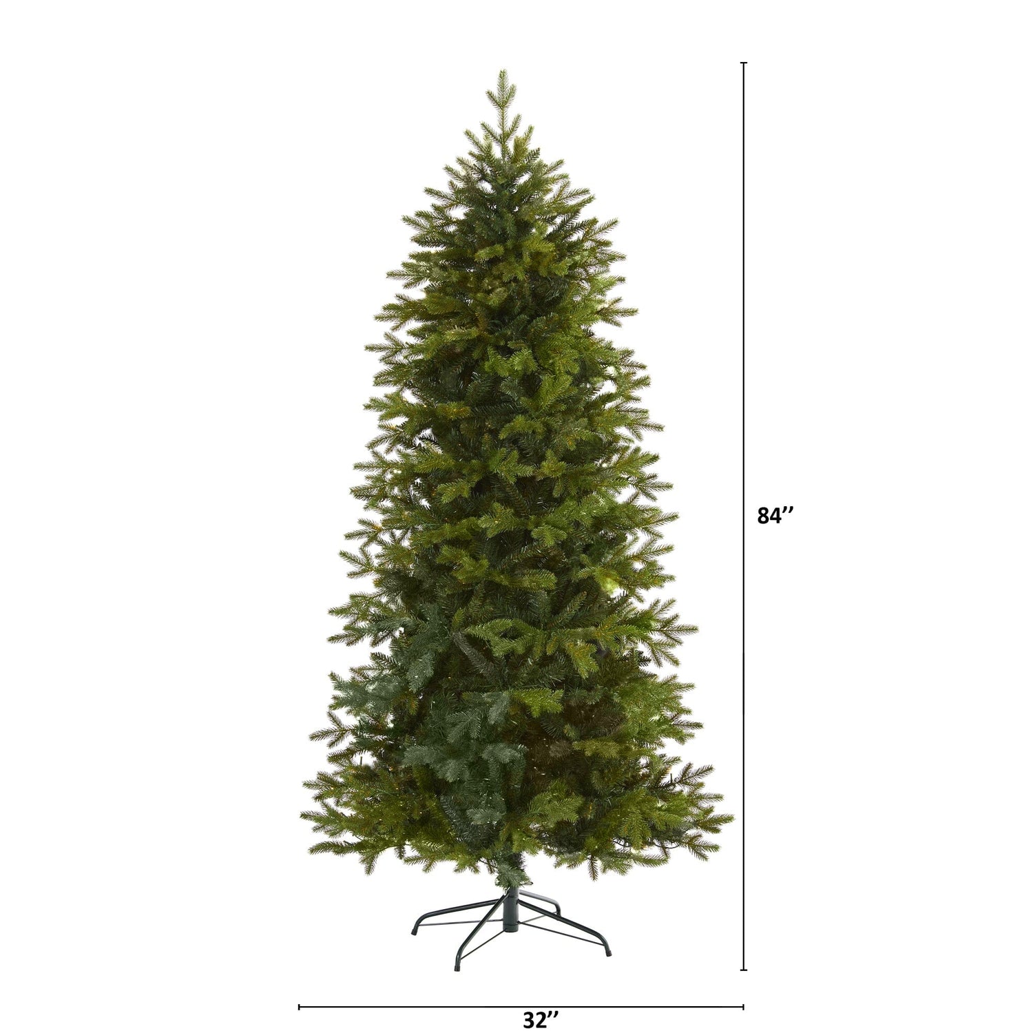 7’ Belgium Fir “Natural Look” Artificial Christmas Tree with 1894 Bendable Branches