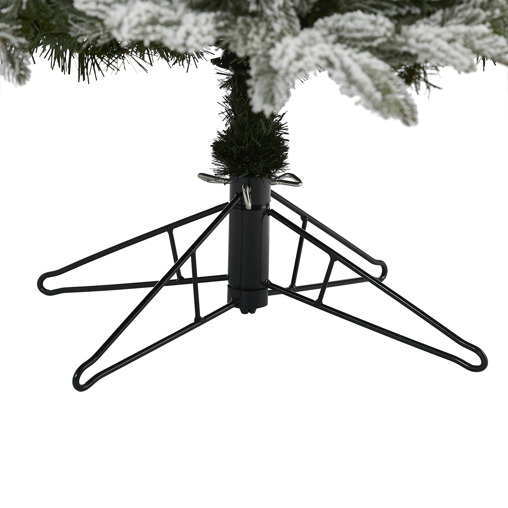 7' Flocked Colorado Mountain Fir Artificial Christmas Tree with 700