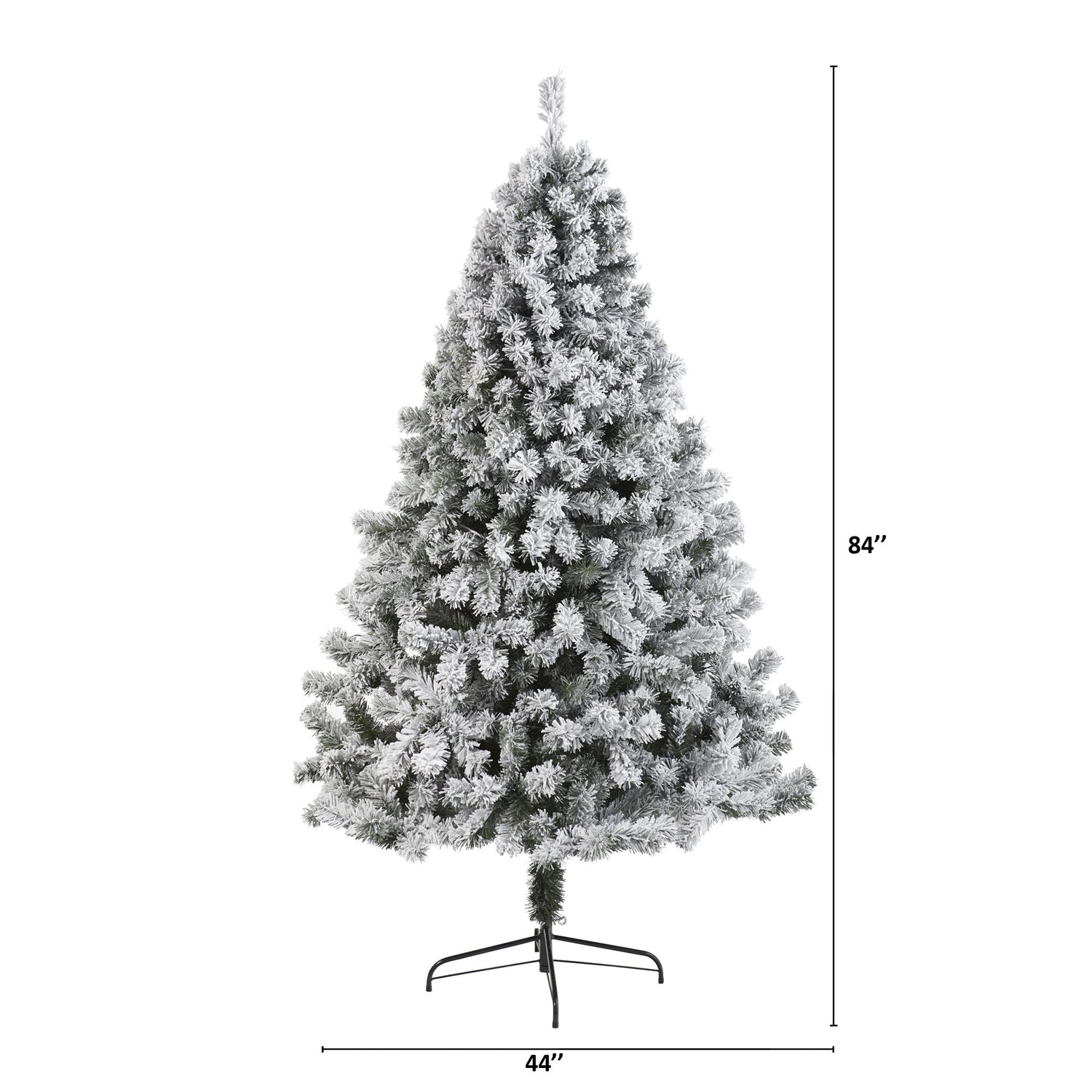 7' Flocked West Virginia Fir Artificial Christmas Tree