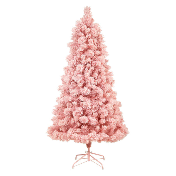 7' Holiday Pink Cashmere Christmas Tree with 300 lights and 599 Bendable Branches