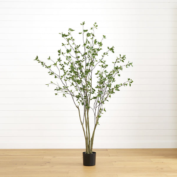 7' Minimalist Citrus Artificial Tree