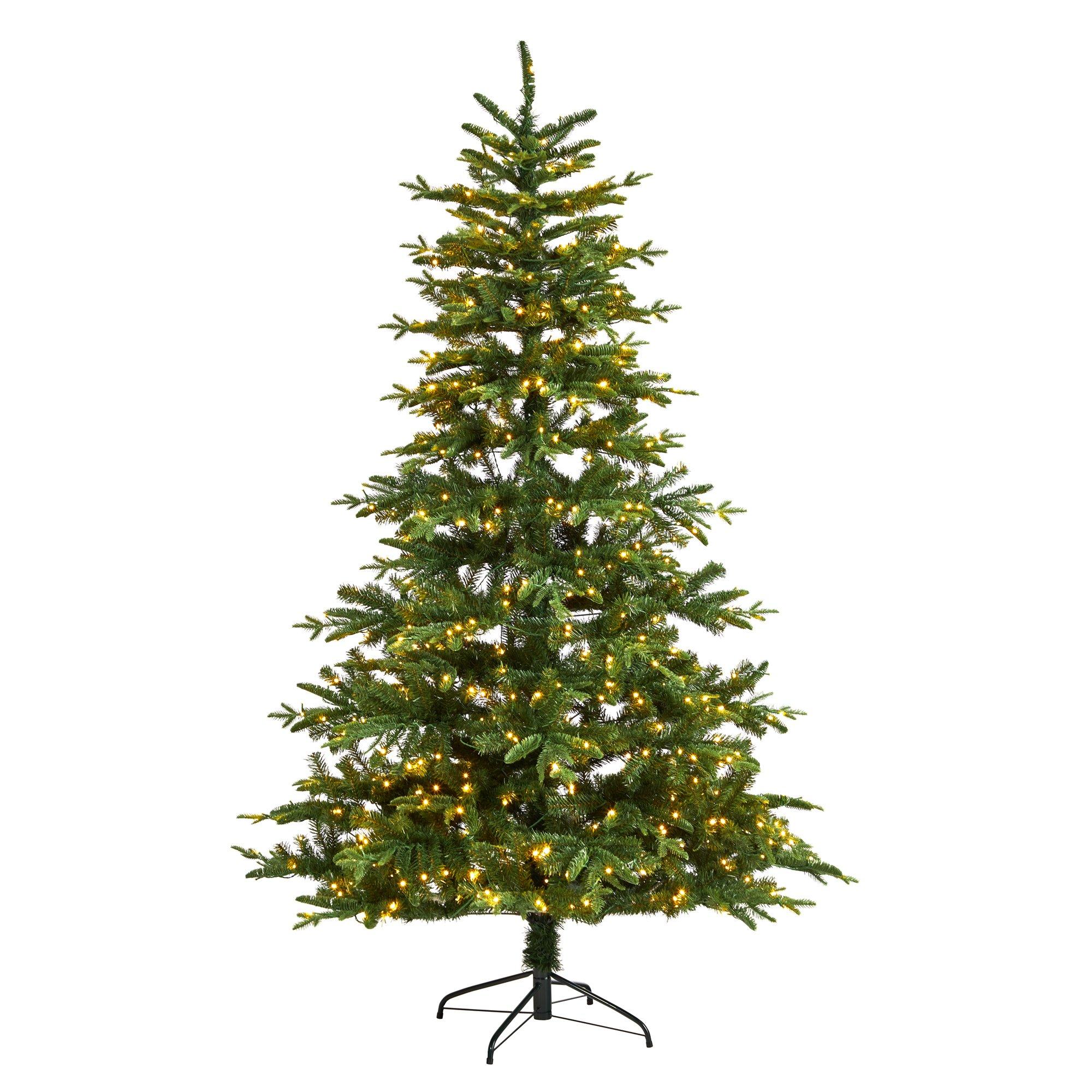 7' Montreal Spruce Christmas Tree with 650 Warm White LED Lights