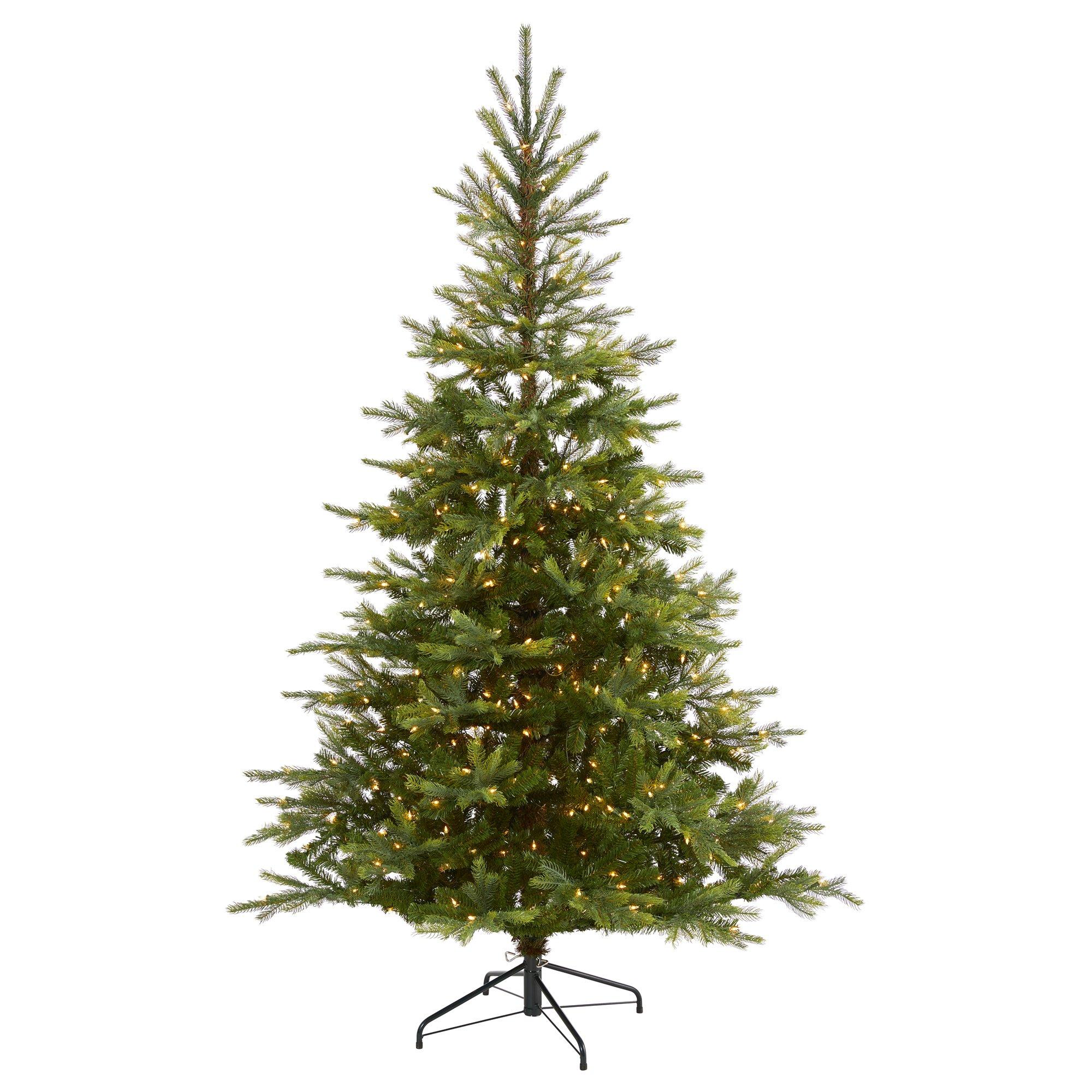 7' North Carolina Spruce Artificial Christmas Tree with 450 Clear