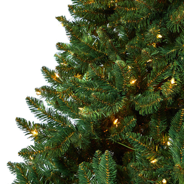 7’ Northern Rocky Spruce Artificial Christmas Tree with 400 Clear Lights and 1330 Bendable Branches