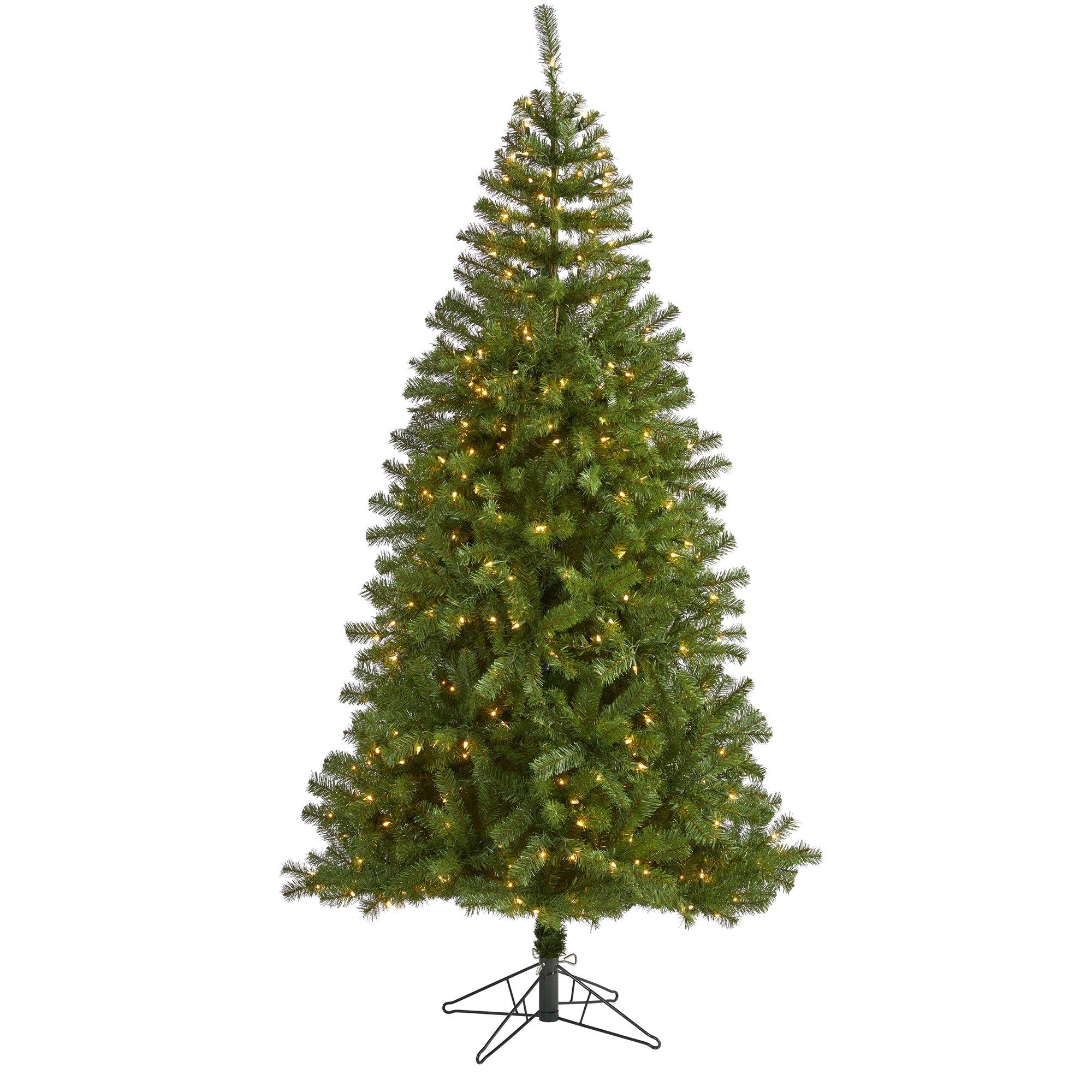 7' Springfield Artificial Christmas Tree with 400 Warm Clear
