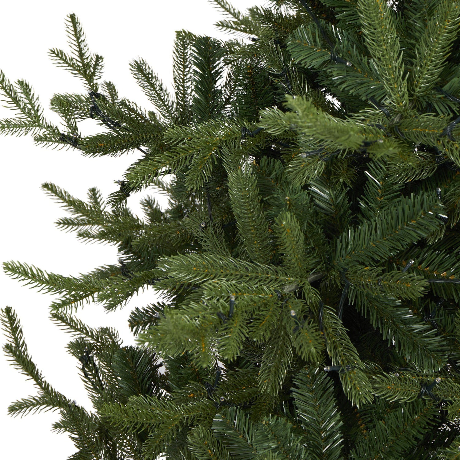 7’ Swedish Fir Artificial Christmas Tree with 500 Warm White LED Lights and 1291 Bendable Branches