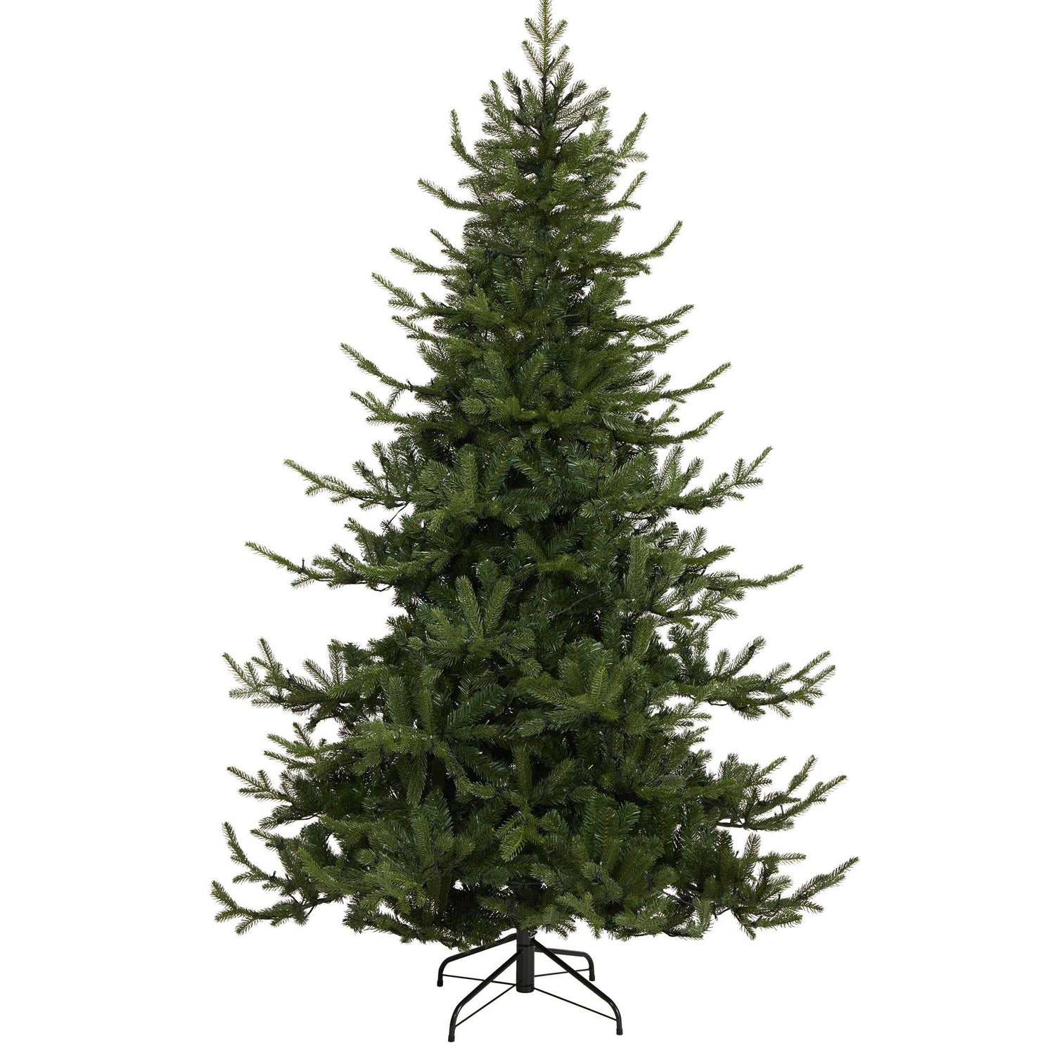 7’ Swedish Fir Artificial Christmas Tree with 500 Warm White LED Lights and 1291 Bendable Branches