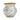 7” Tuscan Ceramic Blue Scroll Urn Vase