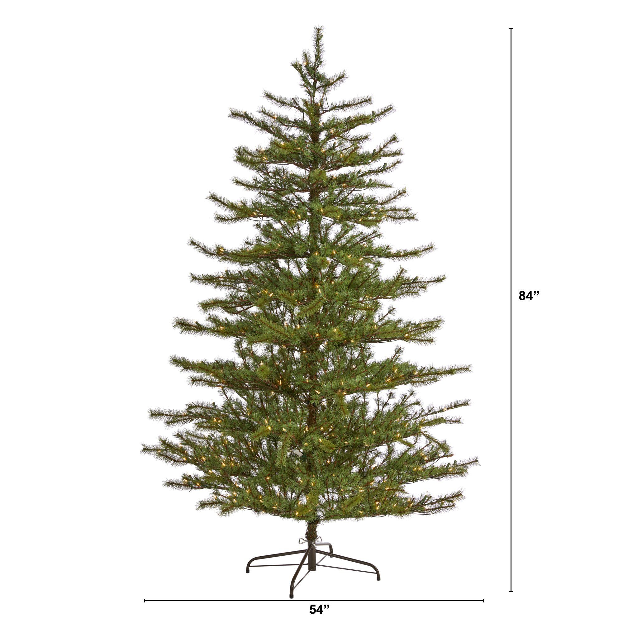 7' Vancouver Mountain Pine Artificial Christmas Tree with 450