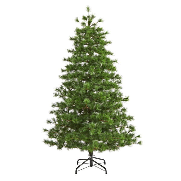 7’ Yukon Mixed Pine Artificial Christmas Tree with 1104 Bendable Branches