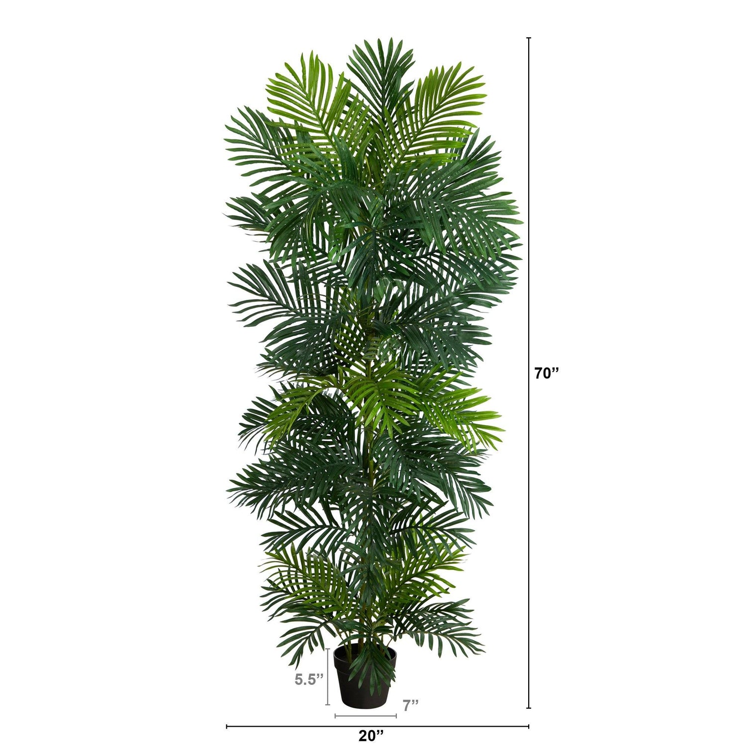 70” Areca Artificial Palm Tree UV Resistant (Indoor/Outdoor)