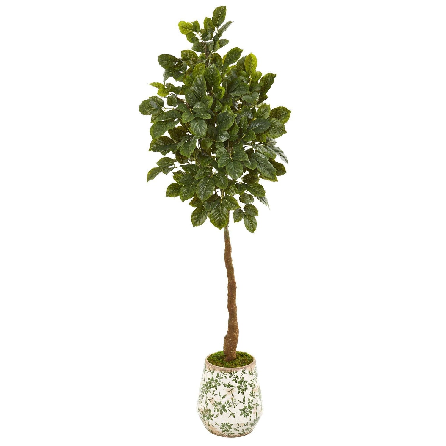 70” Beech Leaf Artificial Tree in Designer Planter