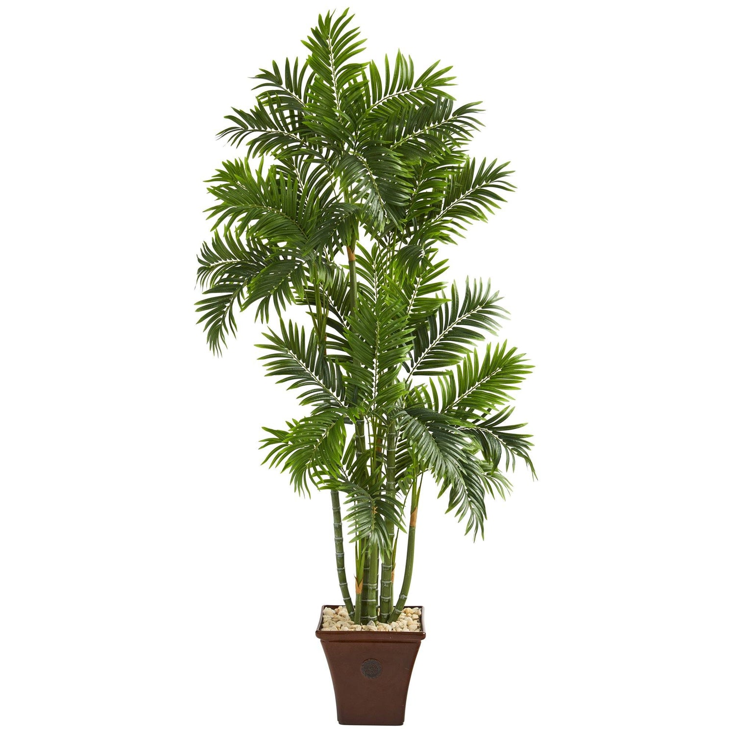 71” Areca Palm Artificial Tree in Brown Planter