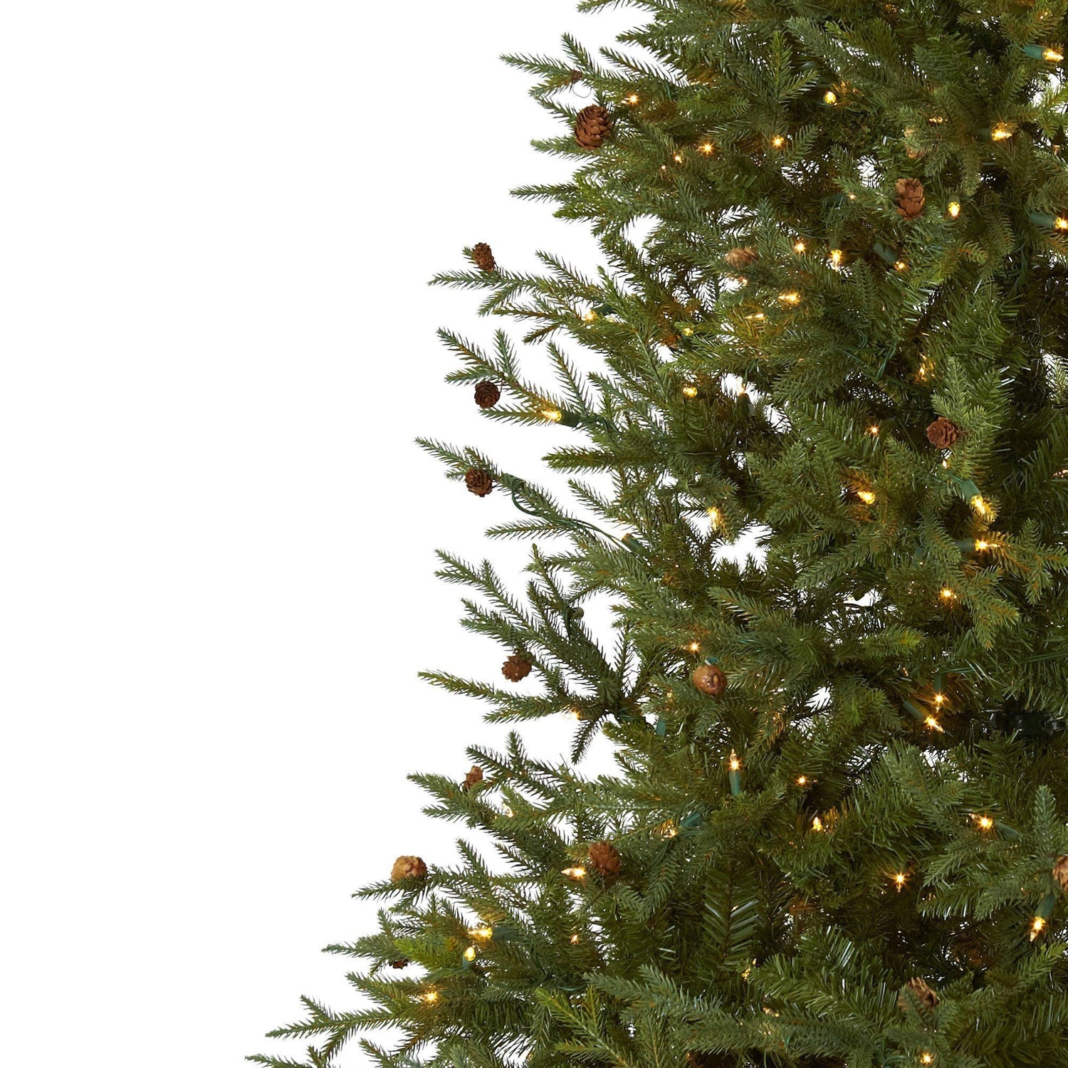 7.5’ Classic Pine & Pine Cone Christmas Tree