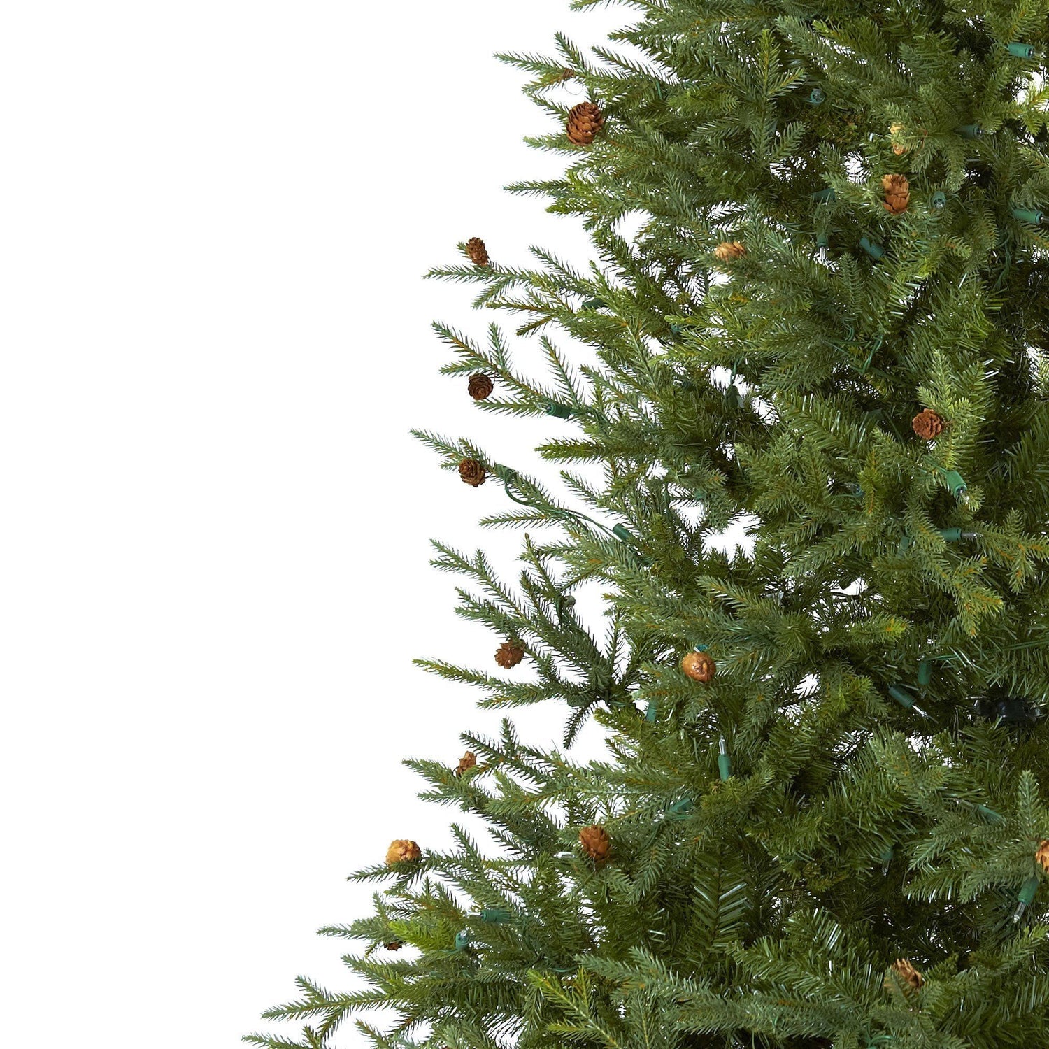 7.5’ Classic Pine & Pine Cone Christmas Tree