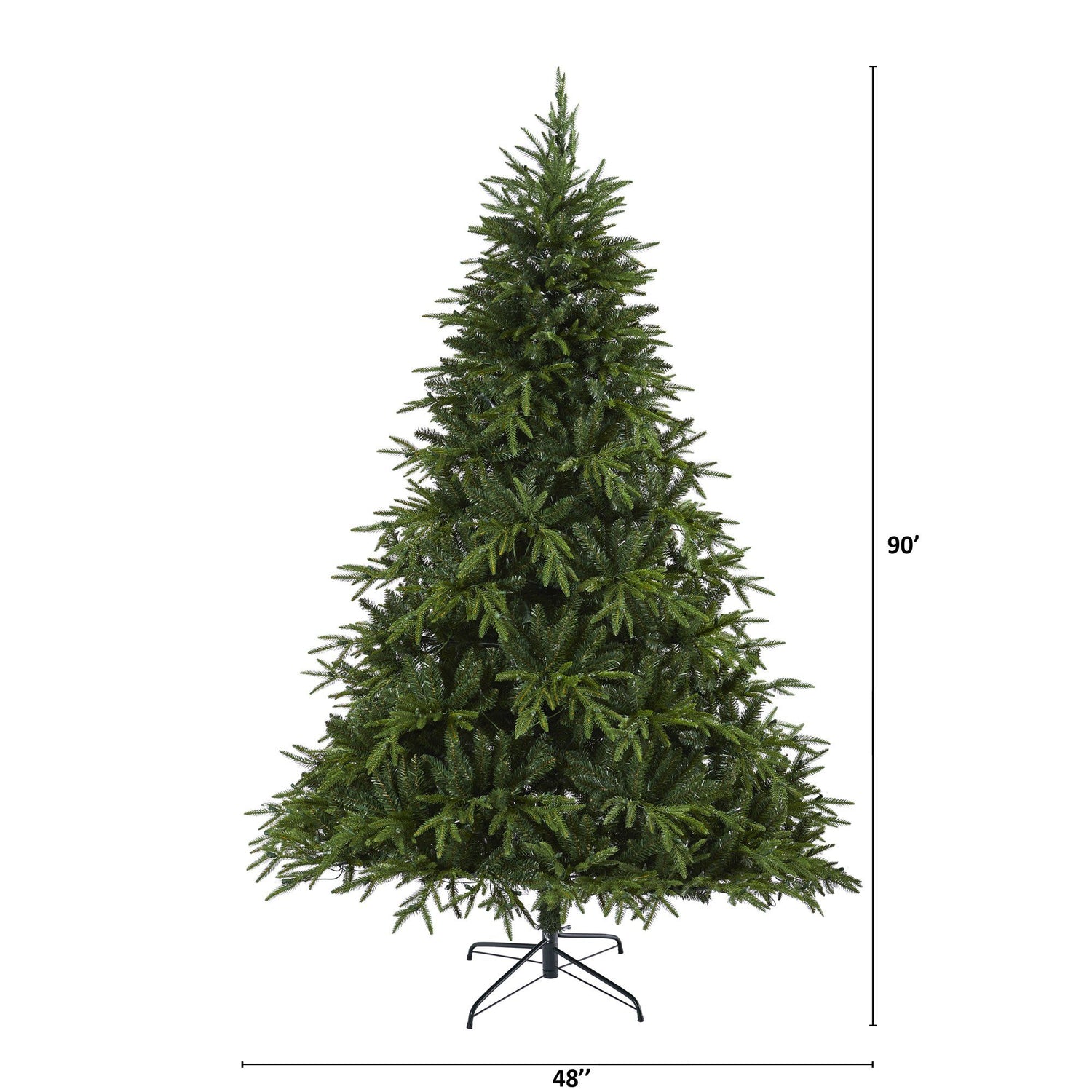 7.5’ Colorado Mountain Fir “Natural Look” Artificial Christmas Tree with 600 Clear LED Lights and 3048 Bendable Branches