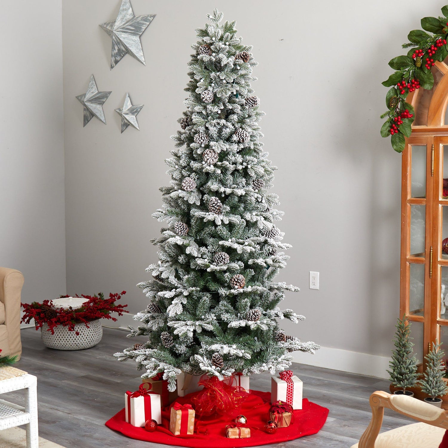 Artificial Frosted Christmas Tree - Medium